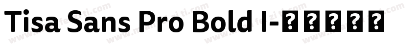Tisa Sans Pro Bold I字体转换